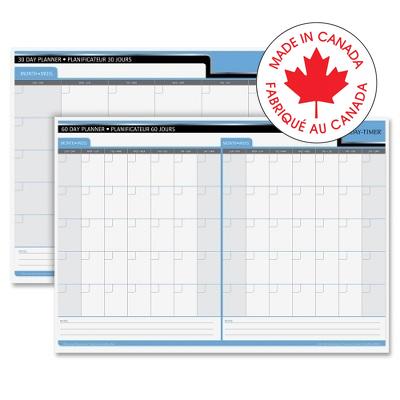 Planner-Wall, Flexible 17X24 30/60 Day Undated Bilingual - 34138-59736