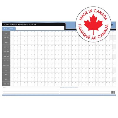 Planner-Wall, Flexible 24X36 1-Year Undated Bilingual - 34138-59739
