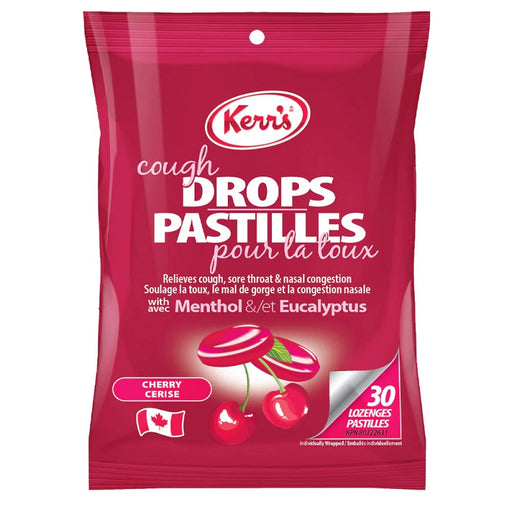 Candy-Kerr'S Cough Drops, Cherry 30/Pk - 34303