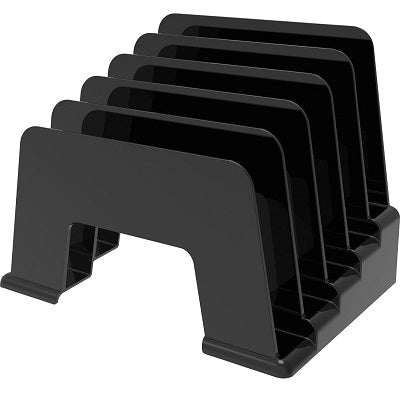 Sorter-Sustainable Office Small Incline 5 Sections, Black - 34504