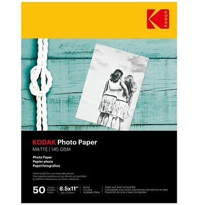 Paper-Kodak Matte Photo, 8.5X11 48Lb 50/Pack - 3510-218