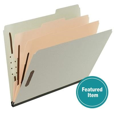 Folder-Classification, Letter 2 Division, Light Green 3/Pack - 36488