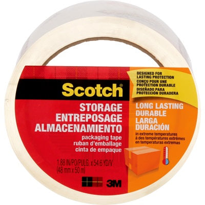 Tape-Box Sealing Scotch Storage, Long Lasting 48Mmx50M Clear - 3650-ESF