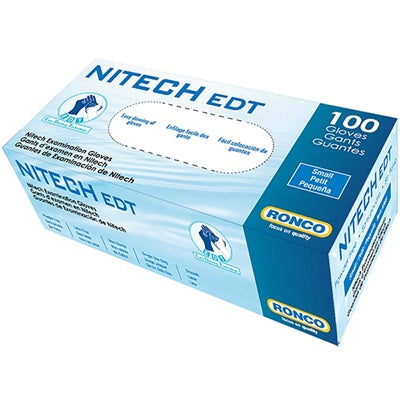 Gloves-Examination, Nitech Edt 5 Mil Blue, Small 100/Box - 365
