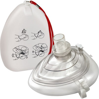 Cpr Mask-First Aid, One Way Valve, Plastic Case - 370001G