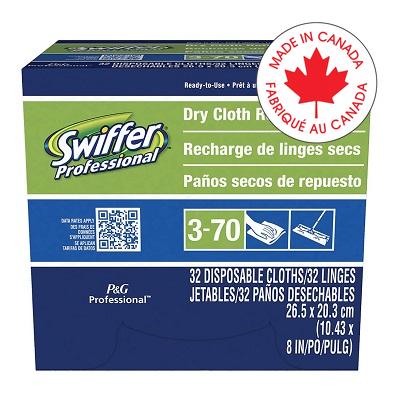 Swiffer Sweeper Refill Dry Cloths-Professional, 32/Box - 37000-33407