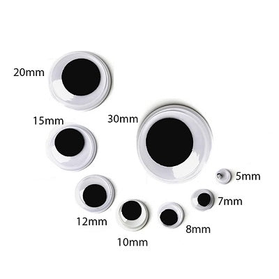 Eyes-Wiggle 15Mm, Black 100/Pack - 37215