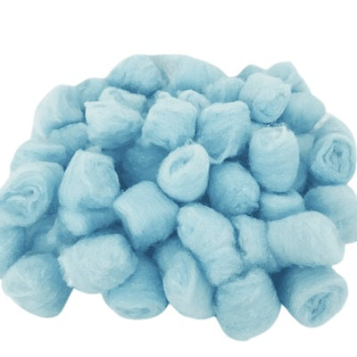 Cotton Balls-Acrylic Cotton Fluff, Pale Blue 200/Pack - 37652
