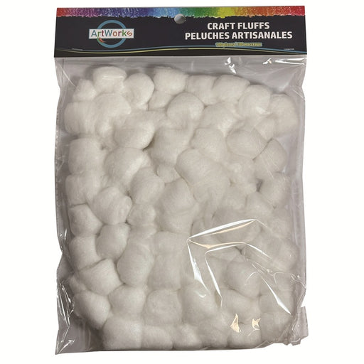 Cotton Balls-Acrylic White Cotton Fluffs 100/Pack - 37656
