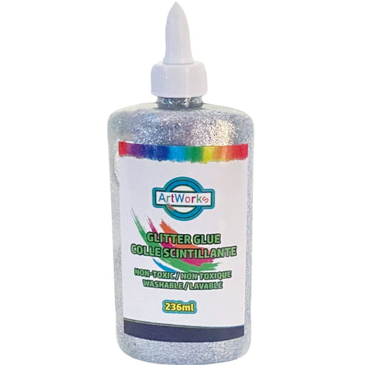 Glue-Glitter, Washable Silver 236Ml. - 37861