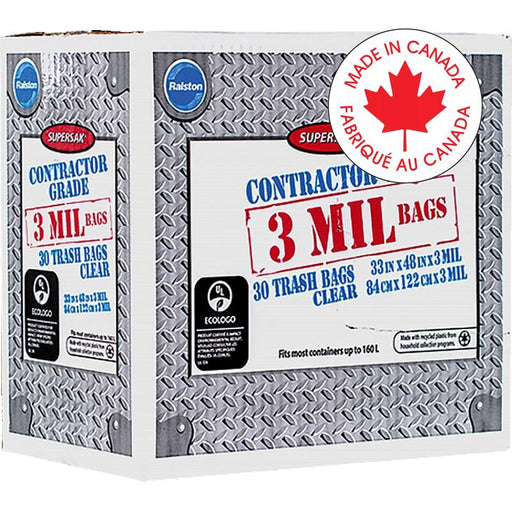 Bags-Garbage, Supersak 33X48 Clear Rollform 30/Ct - 37900