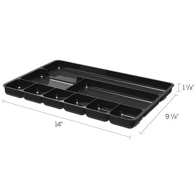 Drawer Organizer-Sustainable Office, 9 Compartment, Black - 38104