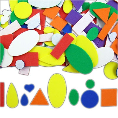 Foam-Self-Adhesive Geometric Foam, Assorted 360/Pack - 38763