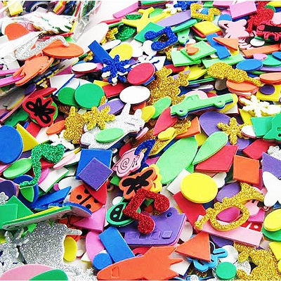 Foam-Self-Adhesive Shapes Foam Classpack, Assorted - 38775
