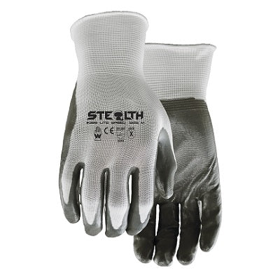 Gloves-Stealth Light Speed, Nitrile Palm, X-Large - 389-XL