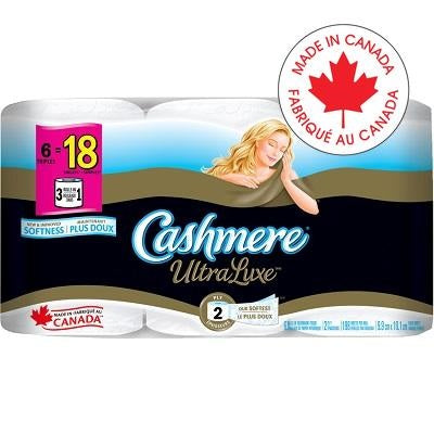 Toilet Paper-Cashmere Ultraluxe 2-Ply 198 Sheets 6Roll/Pack - 39358