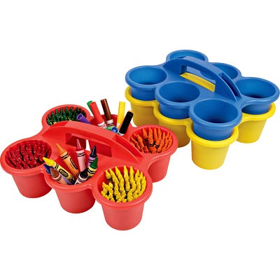 Caddy-6-Cup, 9-1/2" X 12" X 5-1/4", Red - 39509RED