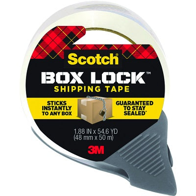Tape-Box Sealing Scotch Box Lock 76Mm X 50M W/ Dispenser - 3950-RD-EF