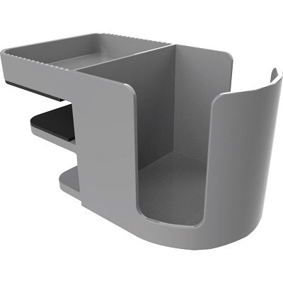 Desk Organizer-Desk Clamp Cup Holder, Grey - 400000