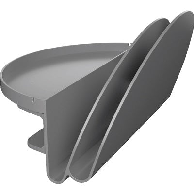 Desk Organizer-Desk Clamp, File/Notepad Holder, Grey - 400003