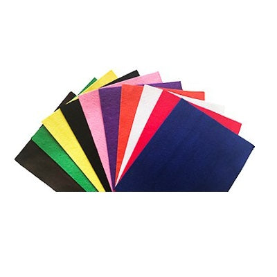 Felt Sheets-9X12" Assorted Colours, 50/Pack - 40050