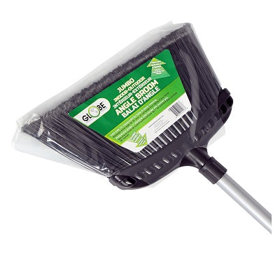Broom-Jumbo Angled 13-1/2" With Steel Handle - 4006