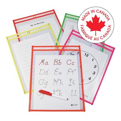 Dry Erase Pocket-Quickfit, Educational, 9X12 5/Pk - 40105