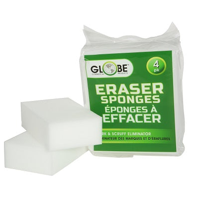 Cleaner-Globe Eraser Sponge, 4/Pack - 4027