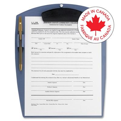 Clipboard-Deluxe Poly With Penholder, Pearl Blue - 41101U12C