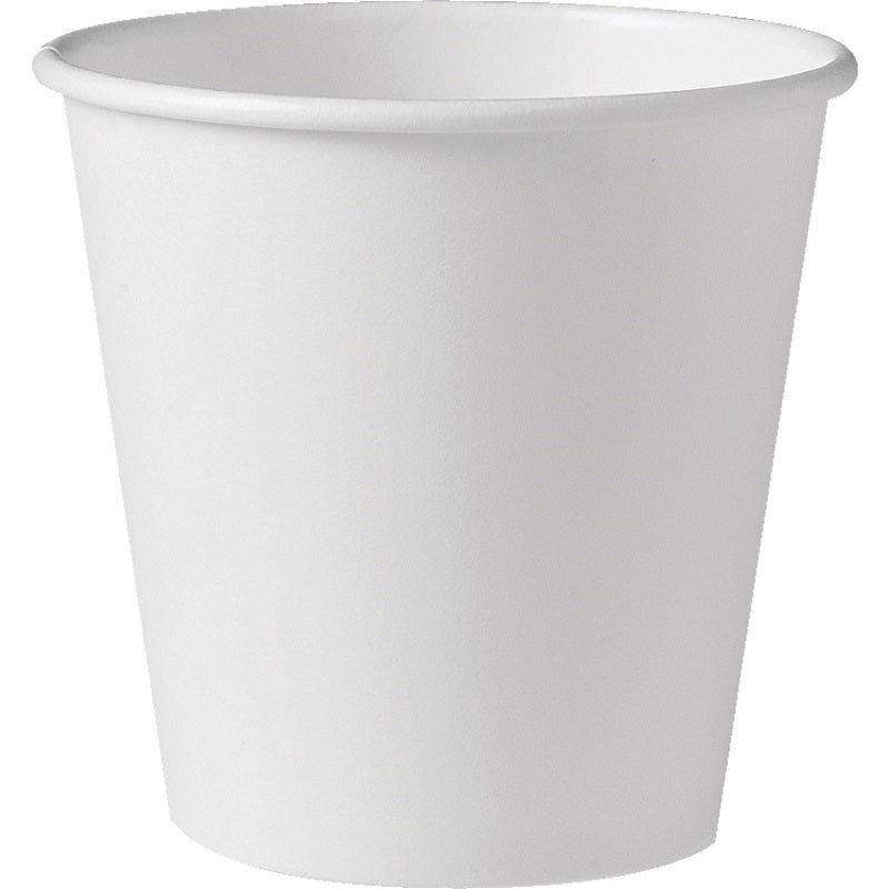 Cups-Solo Single Wall Paper, Hot 12Oz. White, 50/Pack - 412WN-2050