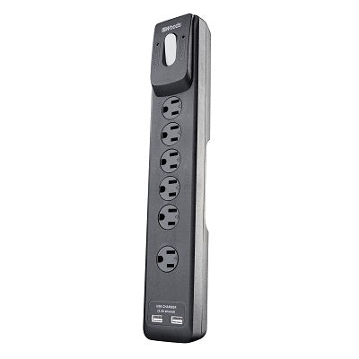 Surge Protector-6 Outlet 1780 Joules, 2 Usb Charging Ports - 41495