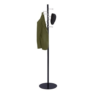 Coat Tree-Nail Head, Spiral, Black - 4191NC
