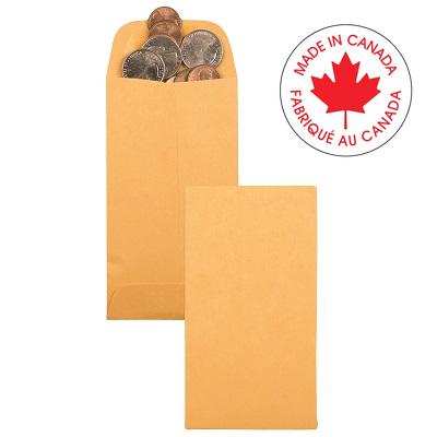 Envelope-Coin #2, 2-1/2X4-1/4 Golden Kraft, 500/Box - 4200430