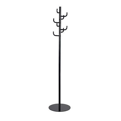 Coat Tree-Hook Head, Black - 4241BL