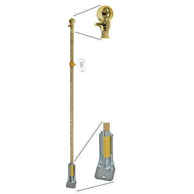 Flag Pole Kit-6 Ft. Aluminum Wood Grain W/Unfurler -F-Awph1 - 42-600100