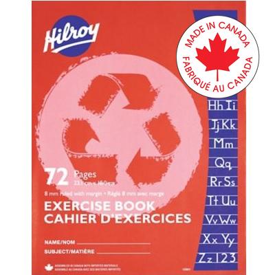 Exercise Book-Stitched 9-1/8X7-1/8 8Mm Ruled With Margin - 43100-12901