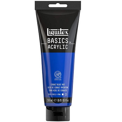 Paint-Acrylic Liquitex Basics 250 Ml Cobalt Blue Hue - 4385170