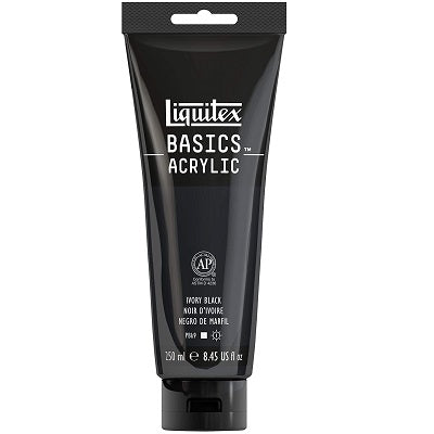 Paint-Acrylic Liquitex Basics 250 Ml Ivory Black - 4385244