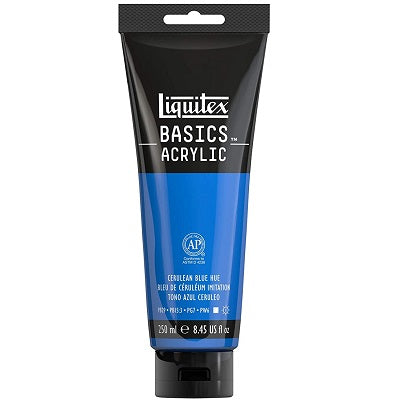 Paint-Acrylic Liquitex Basics 250 Ml Cerulean Blue Hue - 4385470