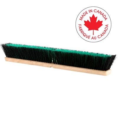 Broom Head-For Push Broom, Wood Block 24" Medium Sweeping - 4453