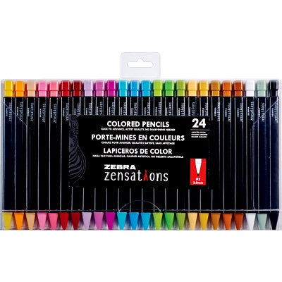 Pencils-Coloured Mechanical Zensation, 24/Pack - 45888-08124