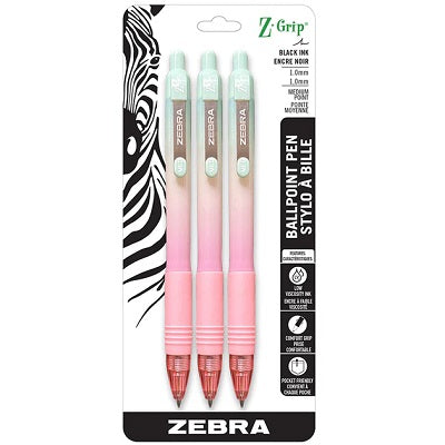 Pen-Retractable, Z-Grip 1.0Mm, Fashion Barrel, Black Ink - 45888-22203