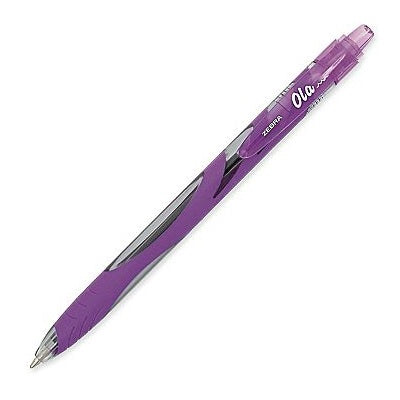Pen-Retractable, Ola 1.0Mm Violet 12/Bx - 45888-23580