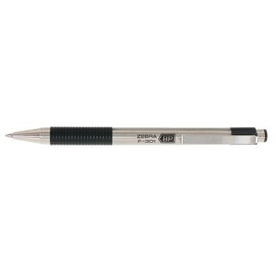 Pen-Retractable, F-301 0.7Mm Stainless Steel Barrel/Blk Ink - 45888-27110