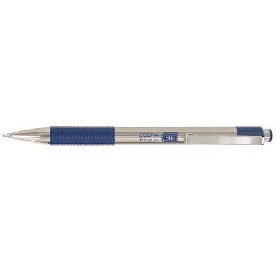 Pen-Retractable, F-301 0.7Mm Stainless Steel Barrel/Blue Ink - 45888-27120