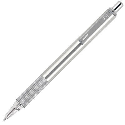 Pen-Retractable, F-701 Ballpoint 0.7Mm Stainless Steel - 45888-29411