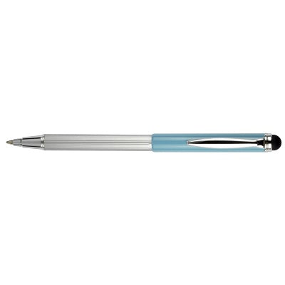 Stylus Pen-Telescopic Ballpoint,1.0Mm Light Blue/Black Ink - 45888-33661