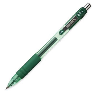 Pen-Retractable, Z-Grip Gel 0.7Mm Green 12/Bx - 45888-42440