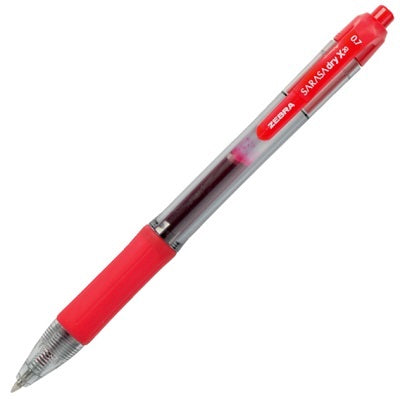 Pen-Retractable, Sarasa Gel 0.7Mm Red 12/Bx - 45888-46830