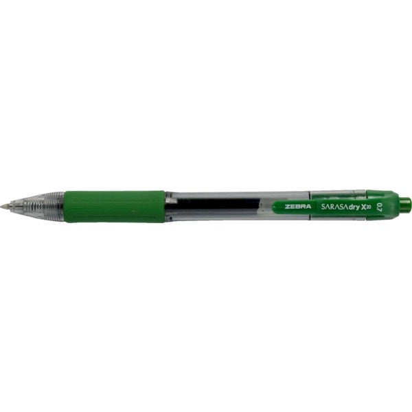 Pen-Retractable, Sarasa Gel 0.7Mm Green 12/Bx - 45888-46880